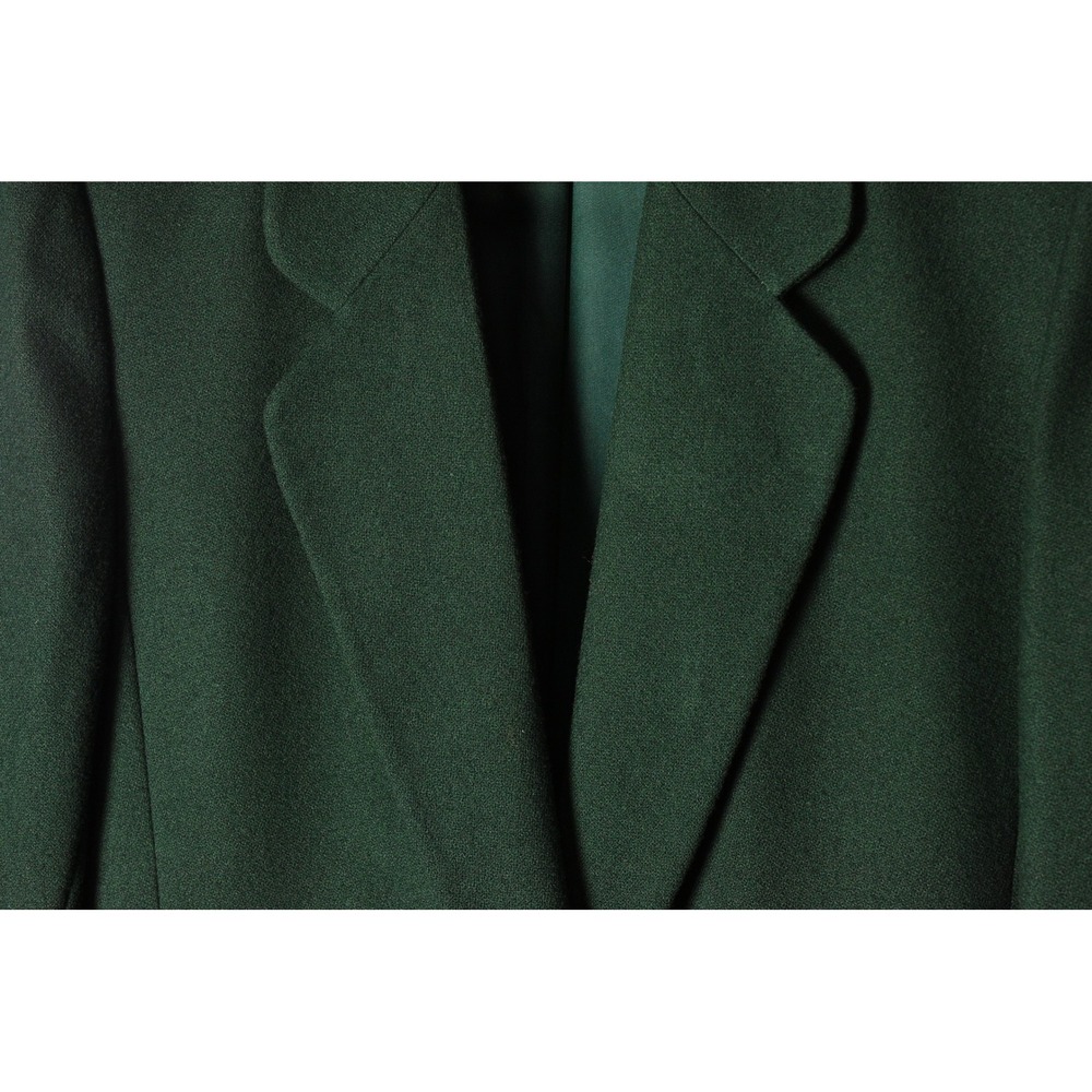 90s Vintage Pendleton Wool Blazer Womens L Forest Green 1 Button Office Jacket - Picture 4 of 8